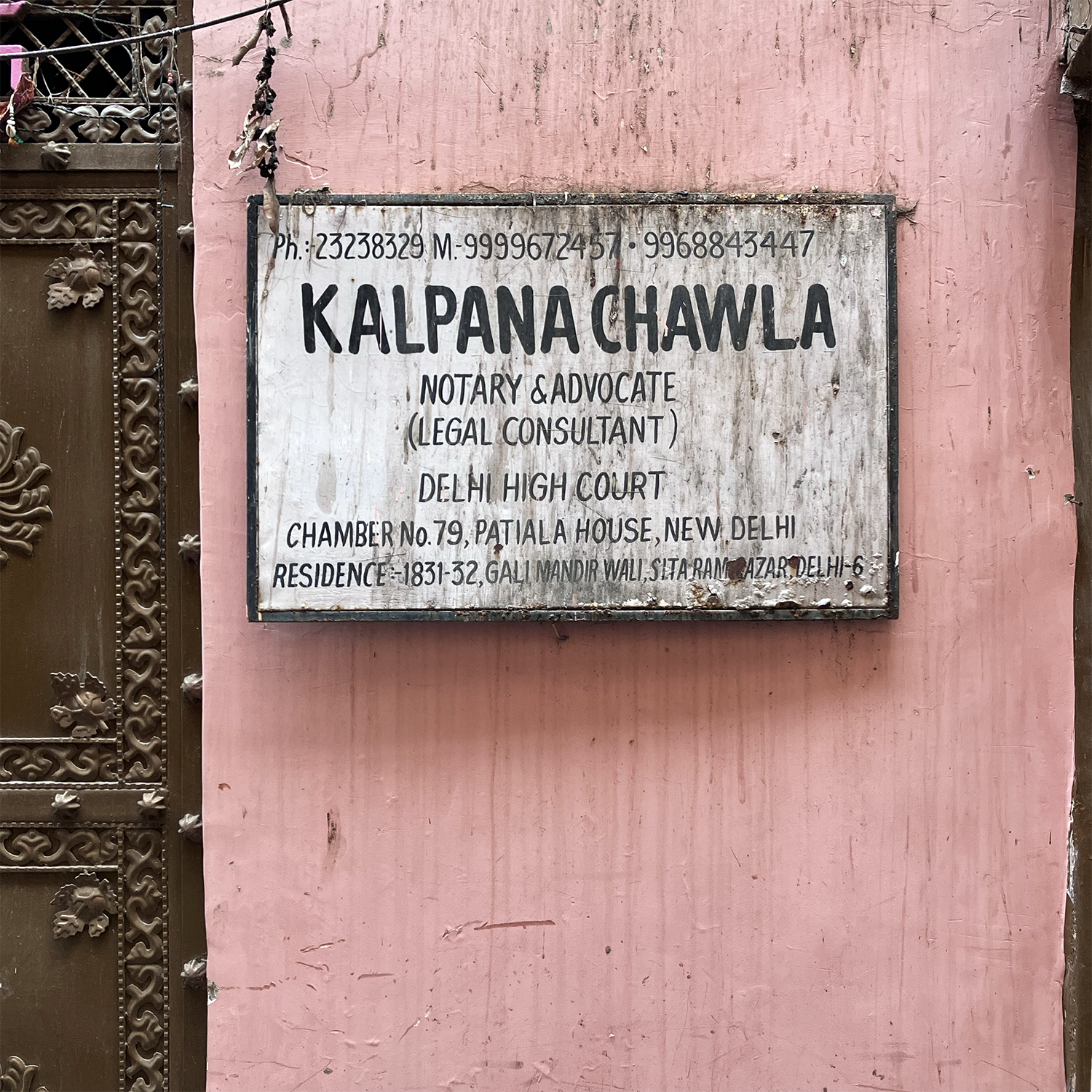 Kalpana Chawla, Notary & Advocate