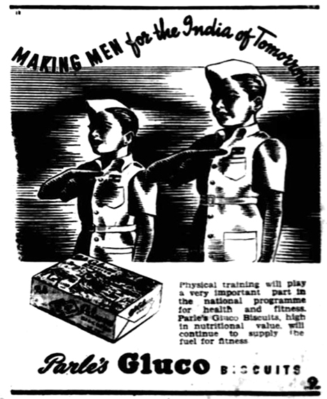 An old advertisement for Gluco biscuits